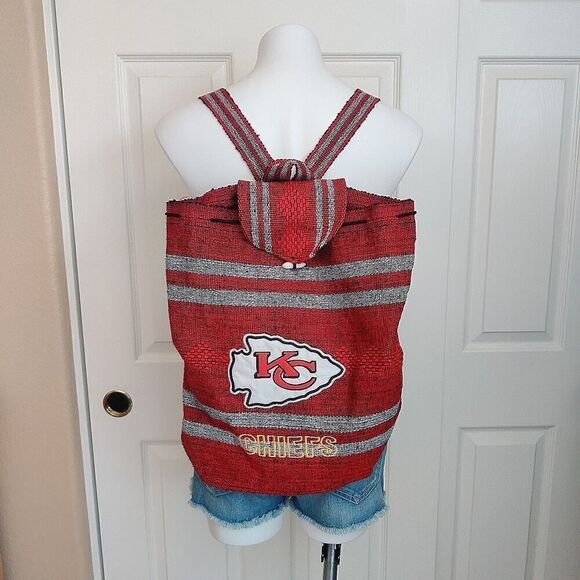 NFL Kansas City Chiefs crew neck tee and woven sack backpack - Picture 5 of 11